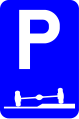 E9f: Parking mandatory partly on the verge or sidewalk