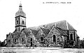 Guichen ː l'église paroissiale vers 1920 (carte postale J. Sorel).