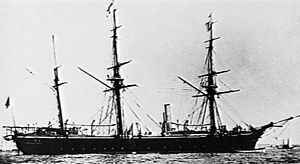 HMS Cormorant circa. 1878