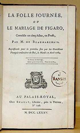 Image illustrative de l’article Le Mariage de Figaro