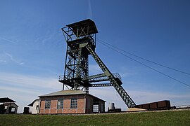 Le puits Saint-Calude, devenue le musée de la mine.