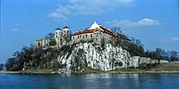 The 11th century Benedictine Abbey in Tyniec overlooks the Vistula.