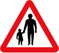 Pedestrians ahead