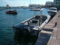 Boats of the Bermuda Police Service Marine Section at Barr's Bay