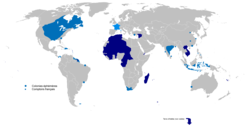 Flags were used to represent various territories and colonies across the Empire