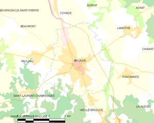 布里尤德市镇地图
