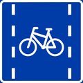 Cycle lane (centered)[N 4]