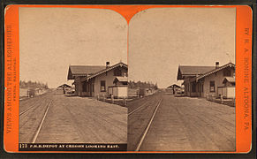 Railroad Depot (looking east)