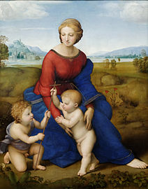 Virgen del prado (1505-06) Kunsthistorisches Museum de Viena, de Rafael