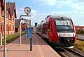 LINT 41 train at Faxe Ladeplads Station.