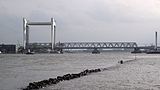 Spoorbrug Dordrecht gezien vanaf Zwijndrecht