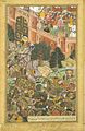 The Defeat of Baz Bahadur of Malwa by Akbarnama, ca 1590-95