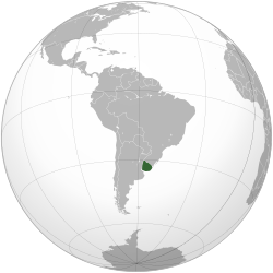 Vị trí của Uruguay