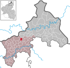 Poziția ortsgemeinde Heupelzen pe harta districtului Altenkirchen