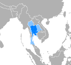 Verspreiding van Thai