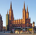 Wiesbaden - Marktkirche Kilisesi. Neogotik stilinde 19/ yy yapımı