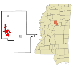 Winona i Montgomery County och Mississippi