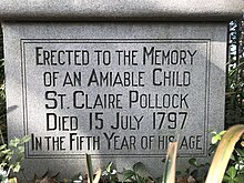 Monumental inscription carved into stone on monument.