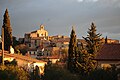 Teyran, vue de la colline et l'église.