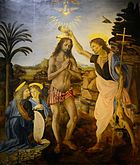 A Krisztus megkeresztelése című festmény (1475 körül)