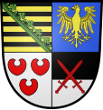 Wappen des Herzogtums Sachsen-Lauenburg (in Gebrauch von 1435 bis 1507 und wiedereingeführt 1671 bis 1689)