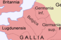 Image 35The Roman province of Gallia Belgica in around 120 AD (from History of Belgium)