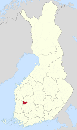 Location of Ikaalinen in Finland
