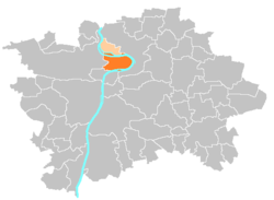 Location of Prague 7 in Prague