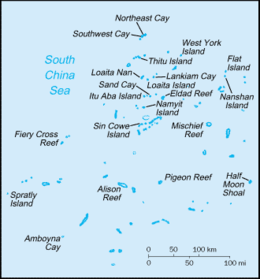 Isole Spratly - Localizzazione