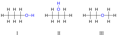 isomers of propanol