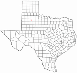 Ortens läge i Texas