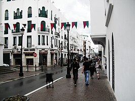 Typische straat in de binnenstad