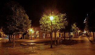 Gänsemarkt bei Nacht