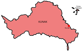 Localisation de District de Kunak