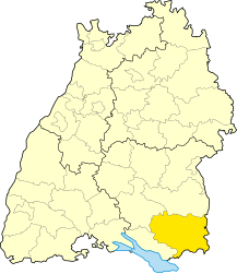 Circondario di Ravensburg – Mappa