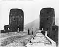 The remains of the Ludendorff Bridge in 1950