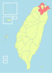 Location of Taipei County in Taiwan