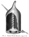 Soufflet à eau italien, par Athanasius Kircher en 1545.