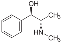 Estrutura química de Efedrina