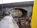 View of the former layout from the eastern side of the overbridge.