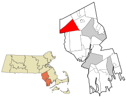 Location in Bristol County in Massachusetts