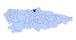 Location of Castrillón