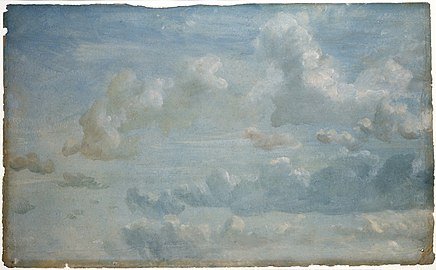 John Constable, Étude de nuages, 1822.