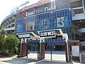 Western entrance into the stadium