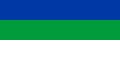 Vlajka Republiky Komi (1991–1997) Poměr stran: 1:2