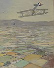 Sopwith Camel Looping Frank Johnston, 1918 Aquarell, Gouache und Graphit auf Kaschierkarton 72,3 cm × 57,2 cm Canadian War Museum KW 48 (ab 25. November 2018)