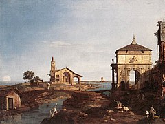 Canaletto, Caprici amb motius venecians (1740-45)