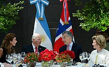 Sônia (dir) com o marido, o presidente Maurício Macri e sua esposa, durante uma visita à Argentina em março de 2018