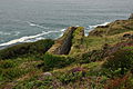 Vestiges de la mine de la crique de Porthglaze, Port bleu en cornique.