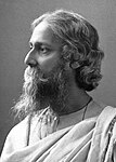 Rabindranath Tagore poeta eta artista. 1913an Nobel Saria eman zioten.